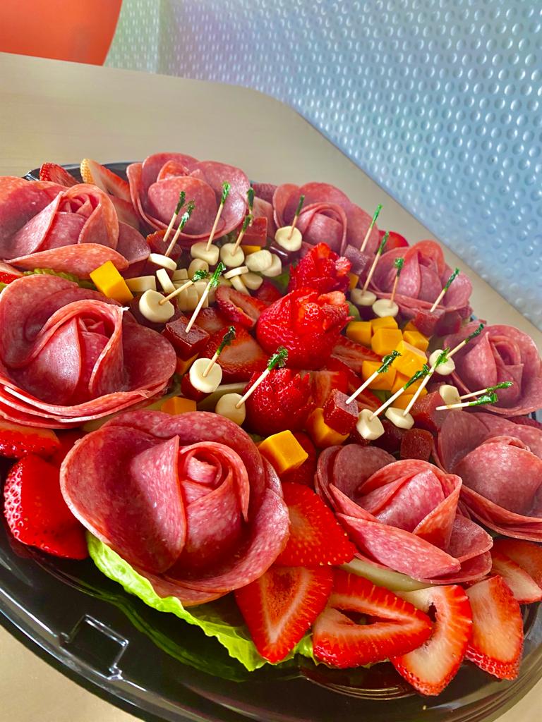 Arranged Food and Objects