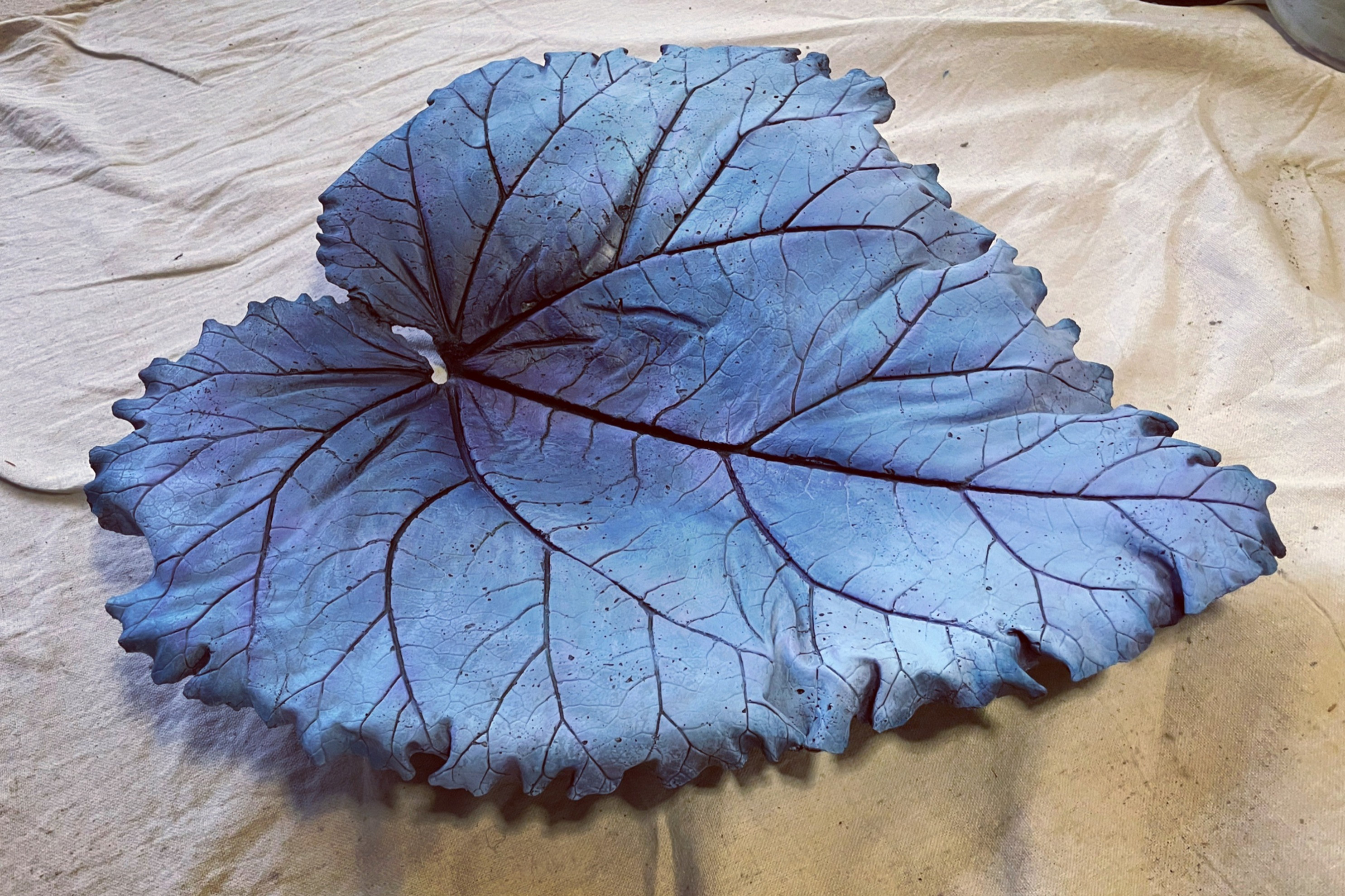 Icy Blue February Leaf