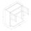 Thumbnail: AL Wall microwave cabinet (30 36 42) off white raised panel RTA