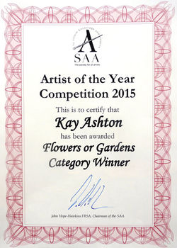 SAA Winners Certificate