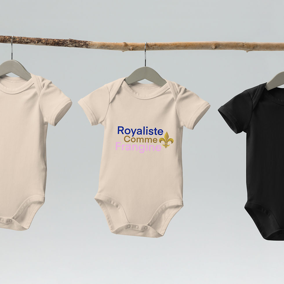 Miniature : Royaliste comme FRANGINE - Body en coton bio bébé