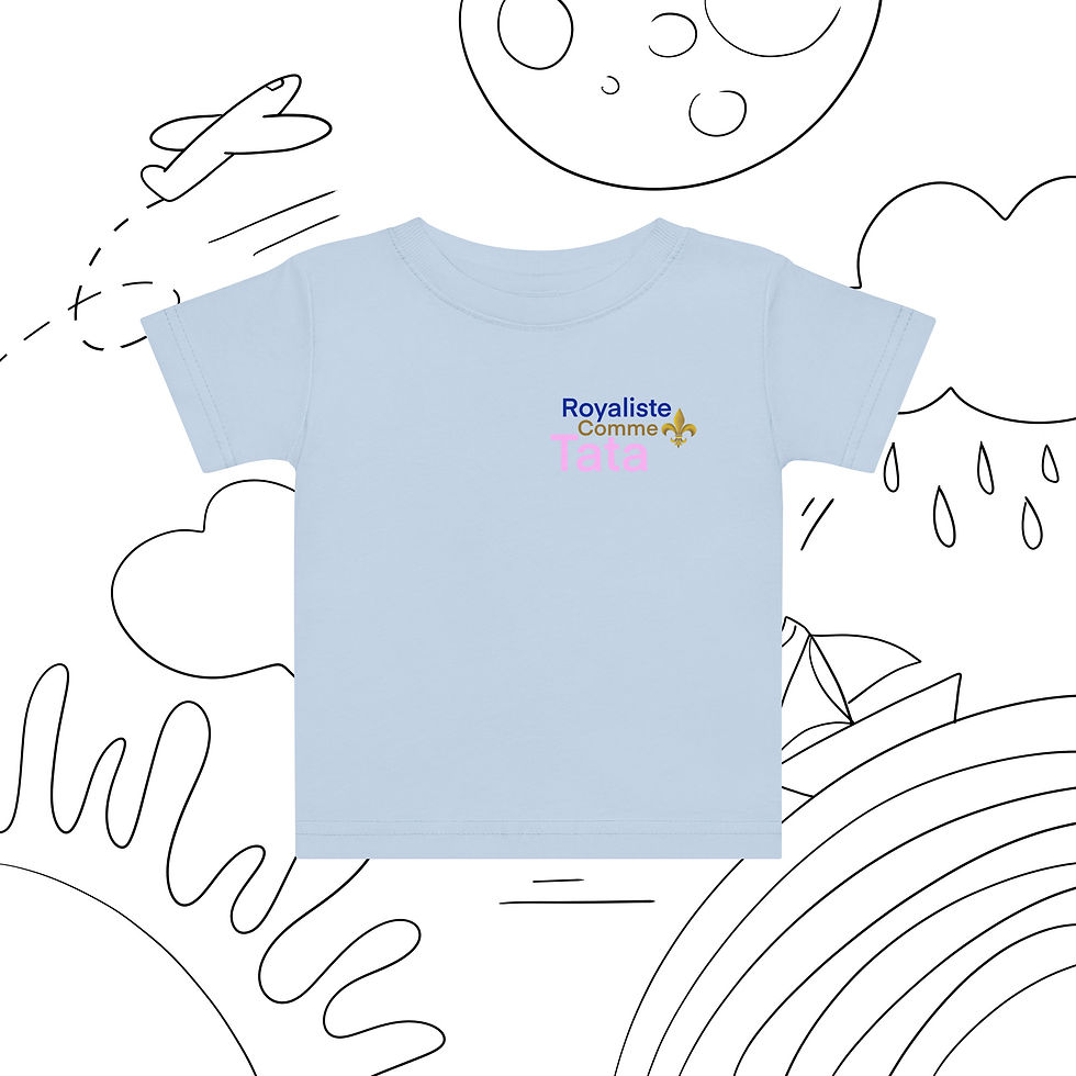 Miniature : Royaliste comme TATA - T-shirt en jersey bébé
