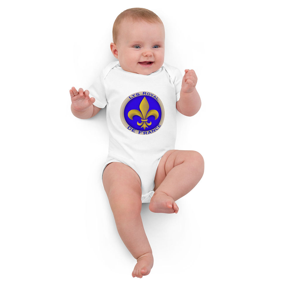 Miniature : Lys Royal de France - Body en coton bio bébé