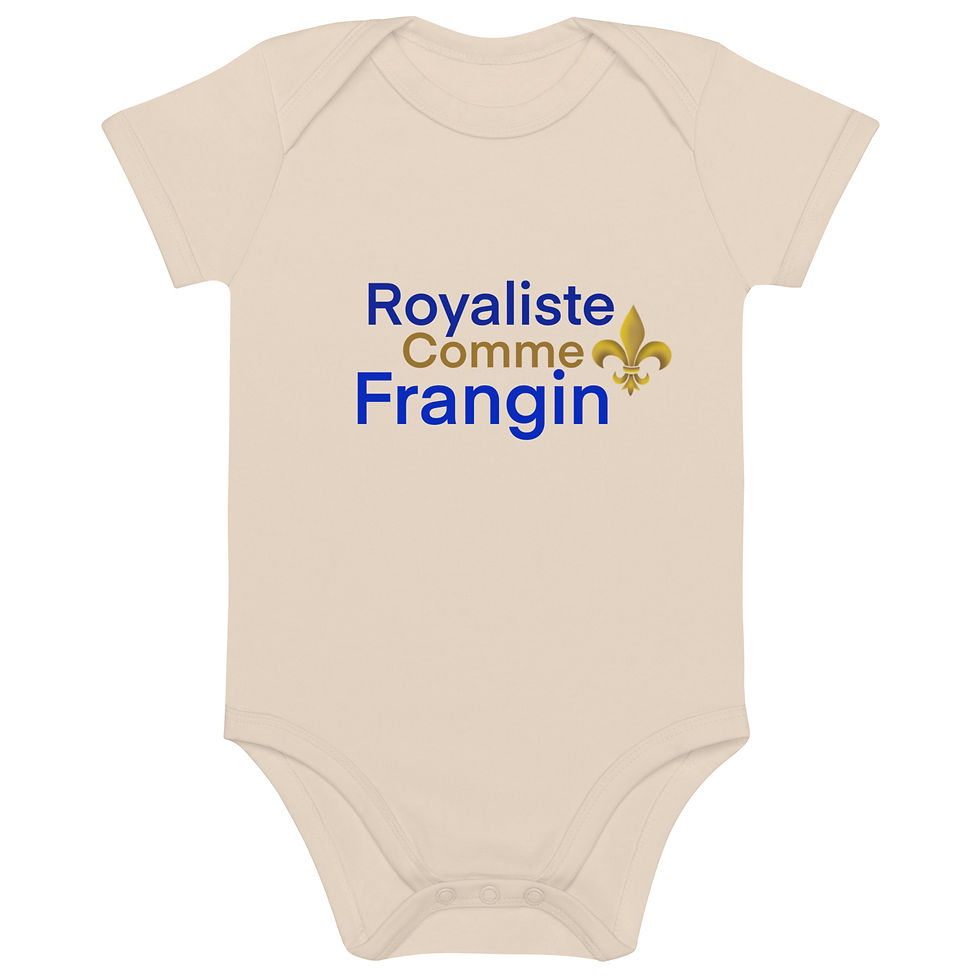 Miniature : Royaliste comme FRANGIN - Body en coton bio bébé