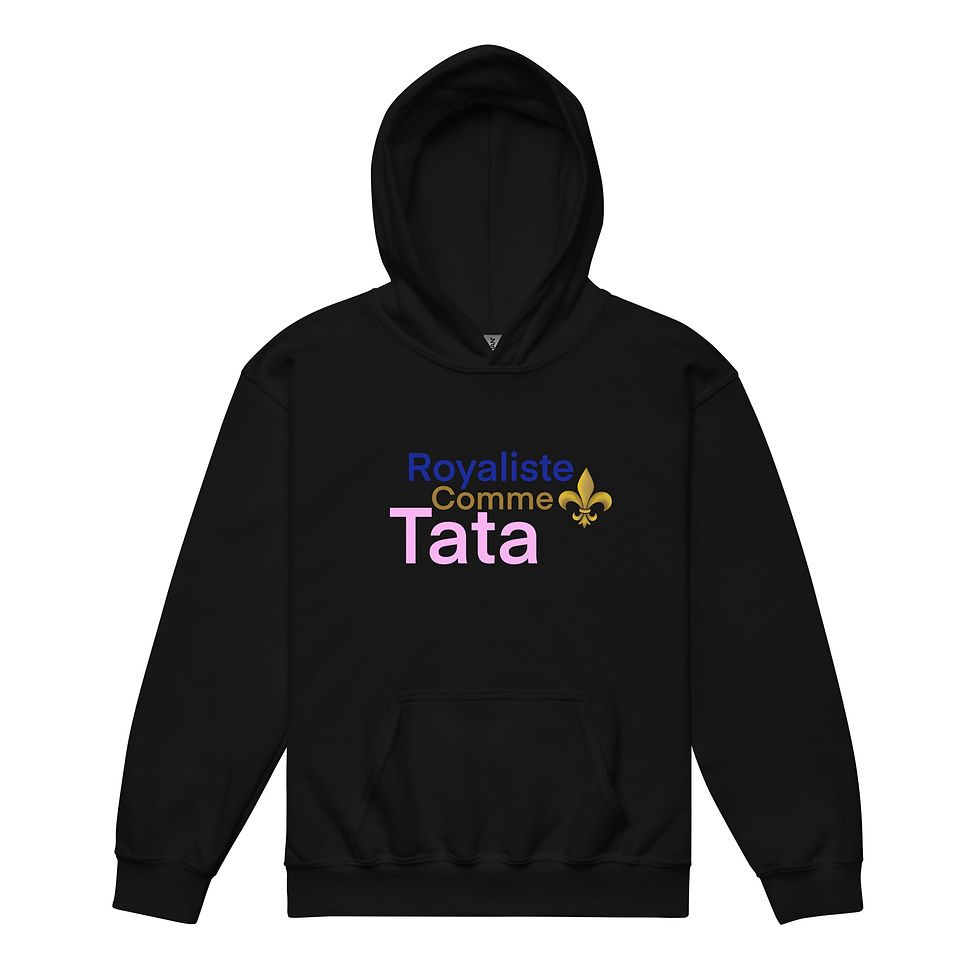 Miniature : Royaliste comme TATA - Sweat à capuche épais pour les jeunes
