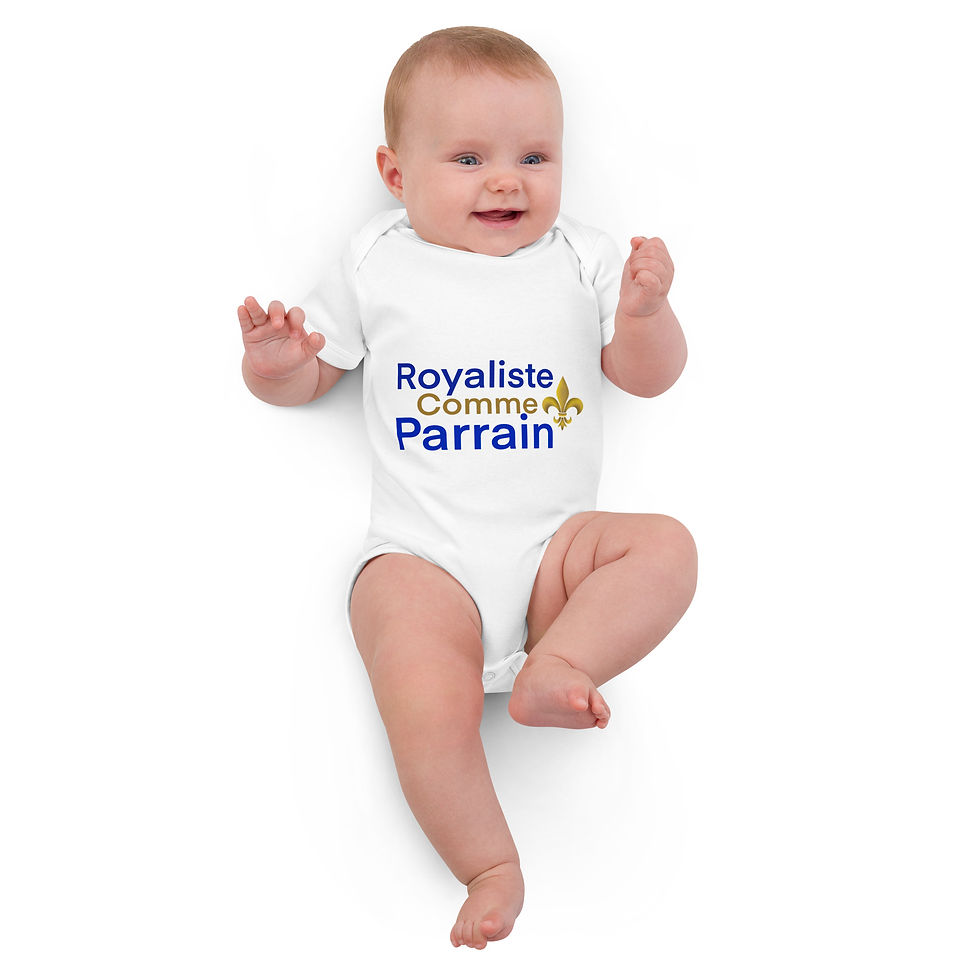 Miniature : Royaliste comme PARRAIN - Body en coton bio bébé