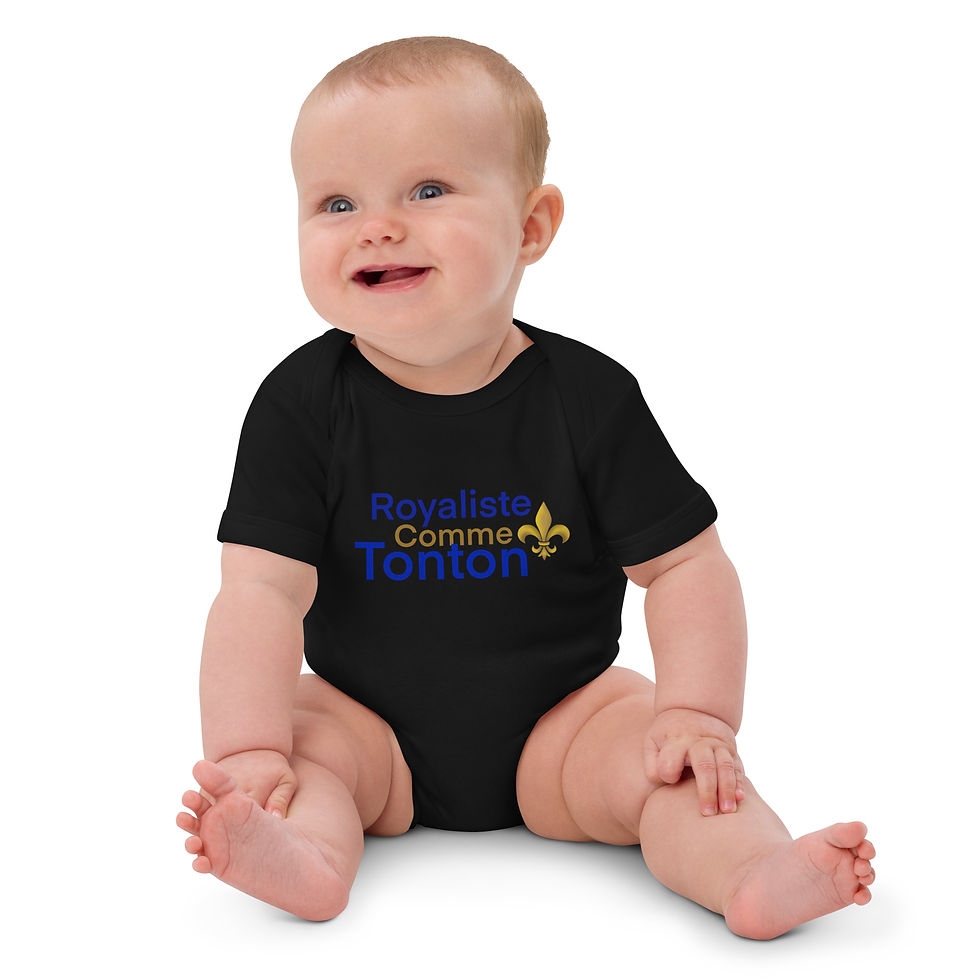Miniature : Royaliste comme TONTON - Body en coton bio bébé