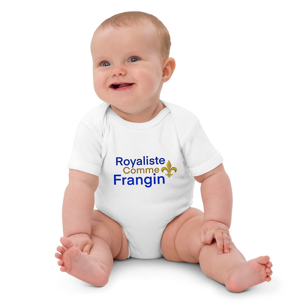 Miniature : Royaliste comme FRANGIN - Body en coton bio bébé