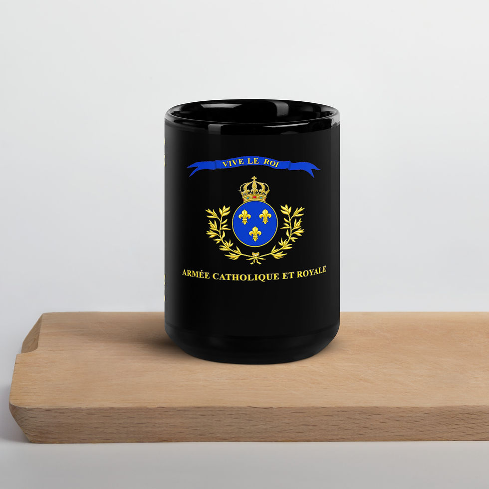 Miniature : Armée Catholique et Royal - Mug brillant noir