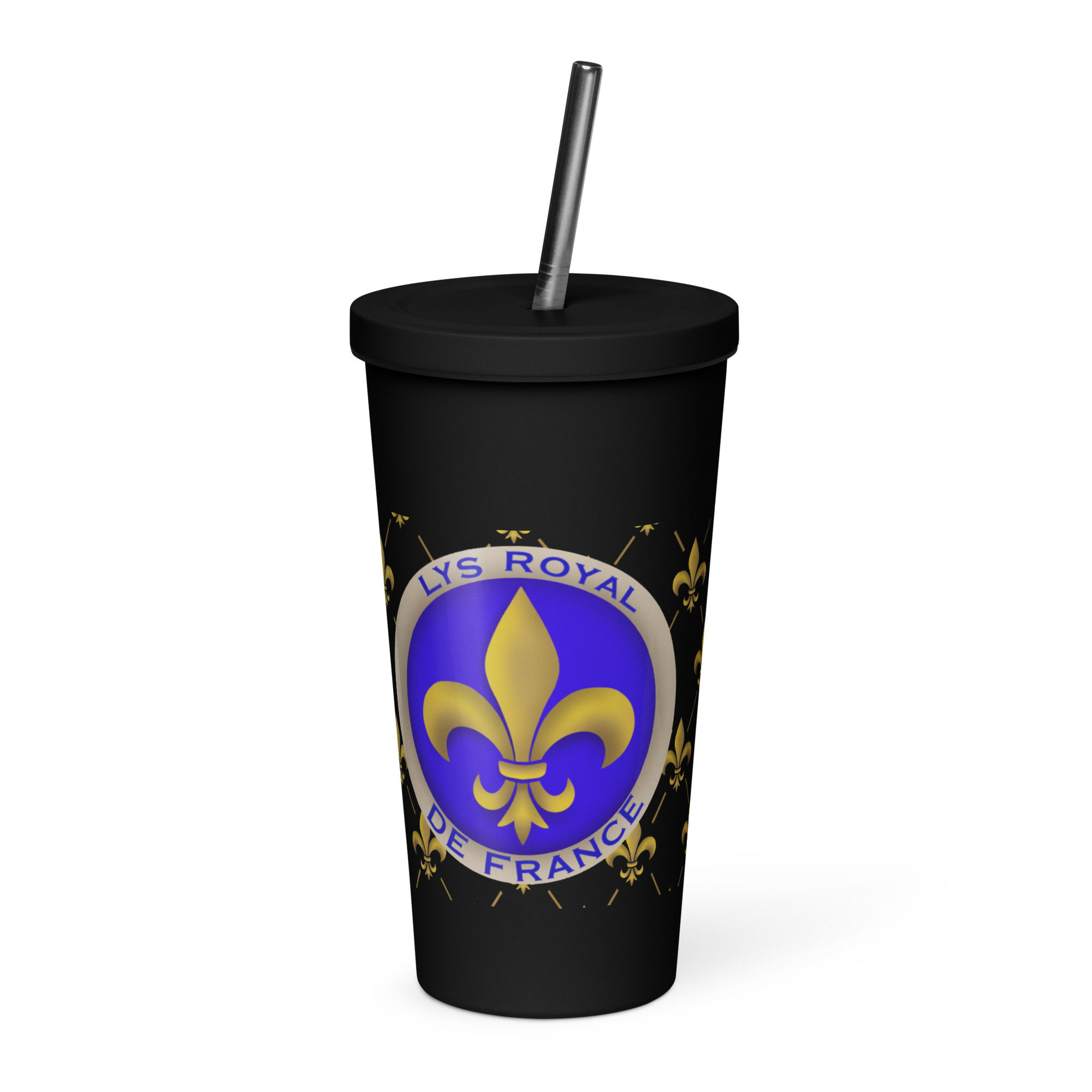 Fond LYS - Gobelet isotherme avec paille