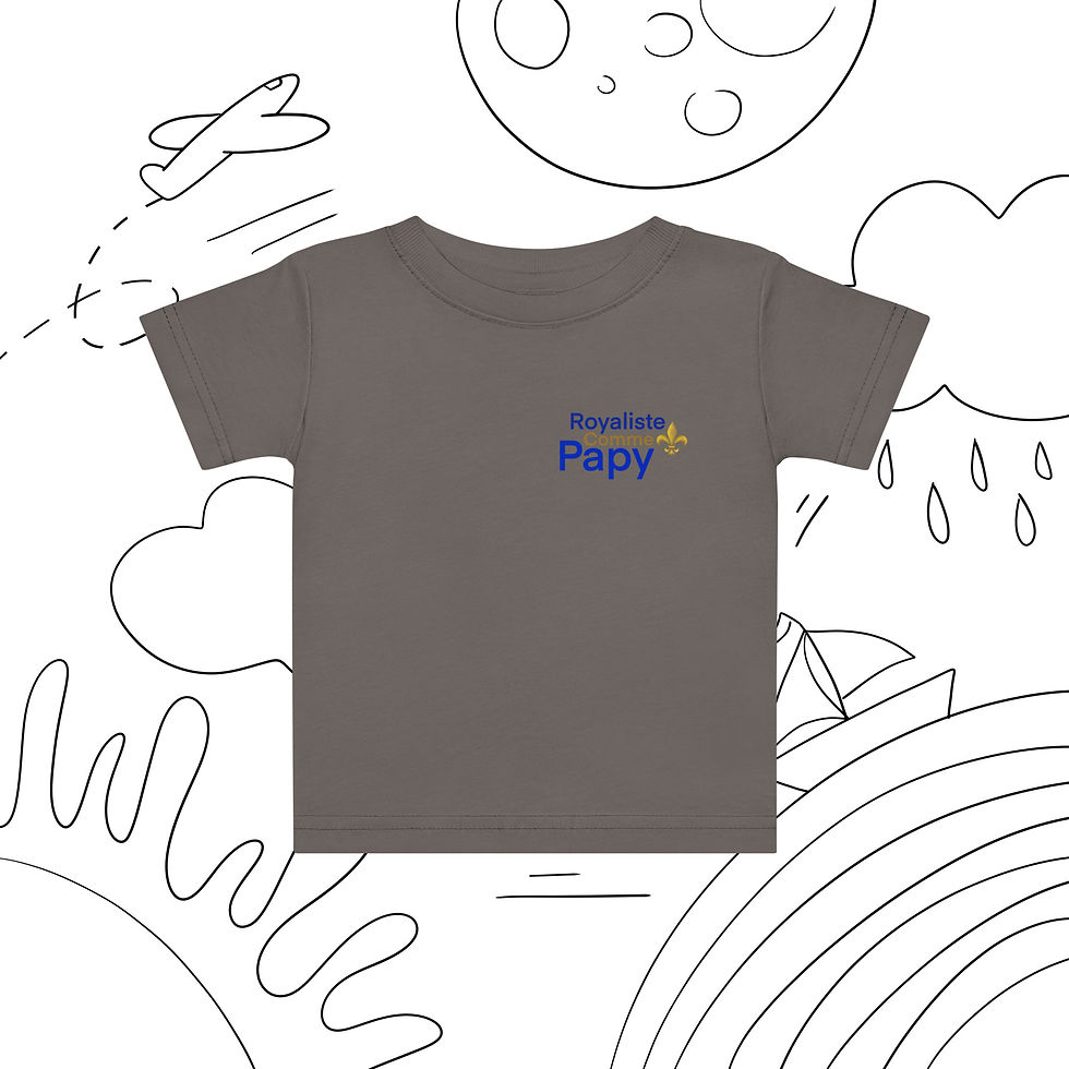 Miniature : Royaliste comme PAPY - T-shirt en jersey bébé