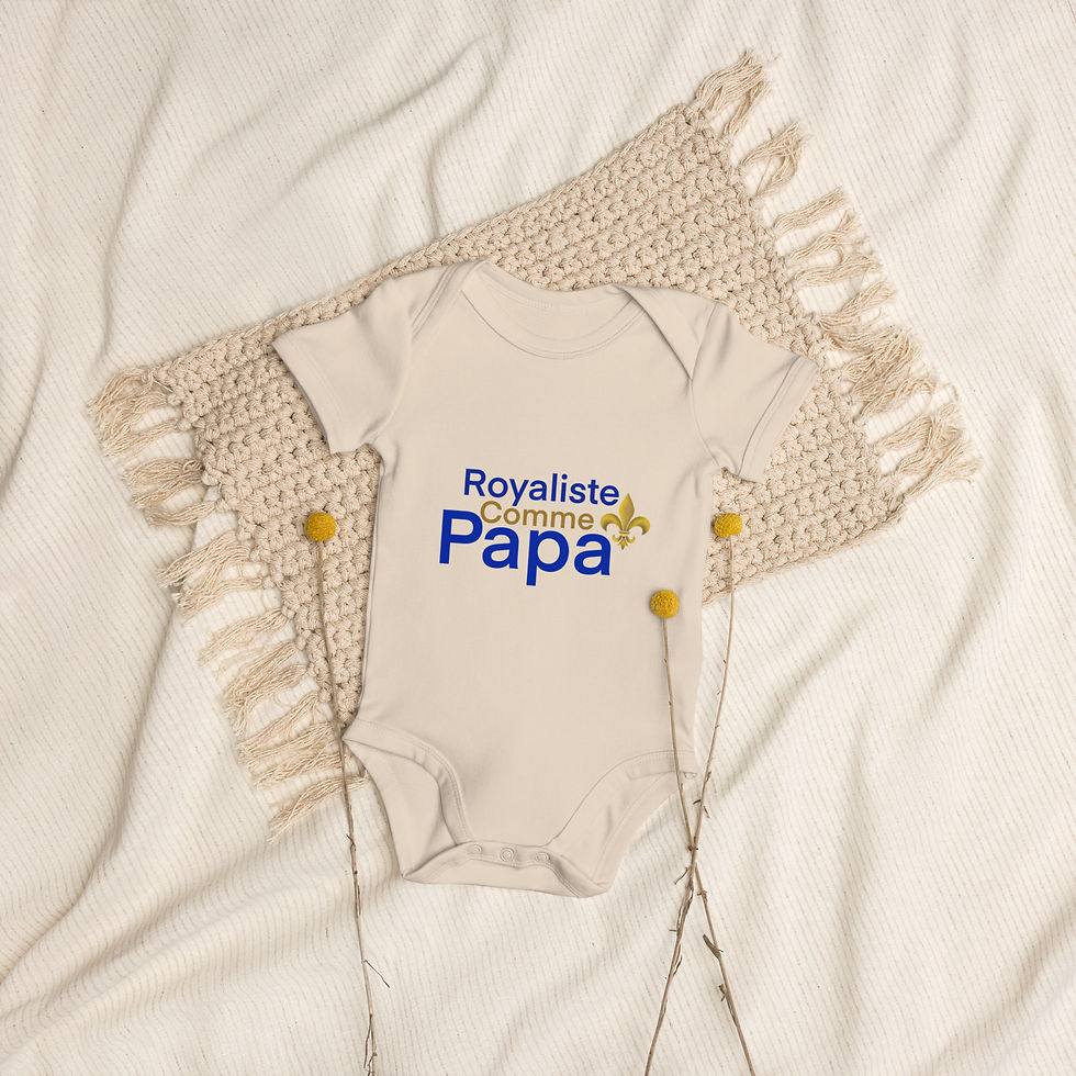 Miniature : Royaliste comme PAPA - Body en coton bio bébé