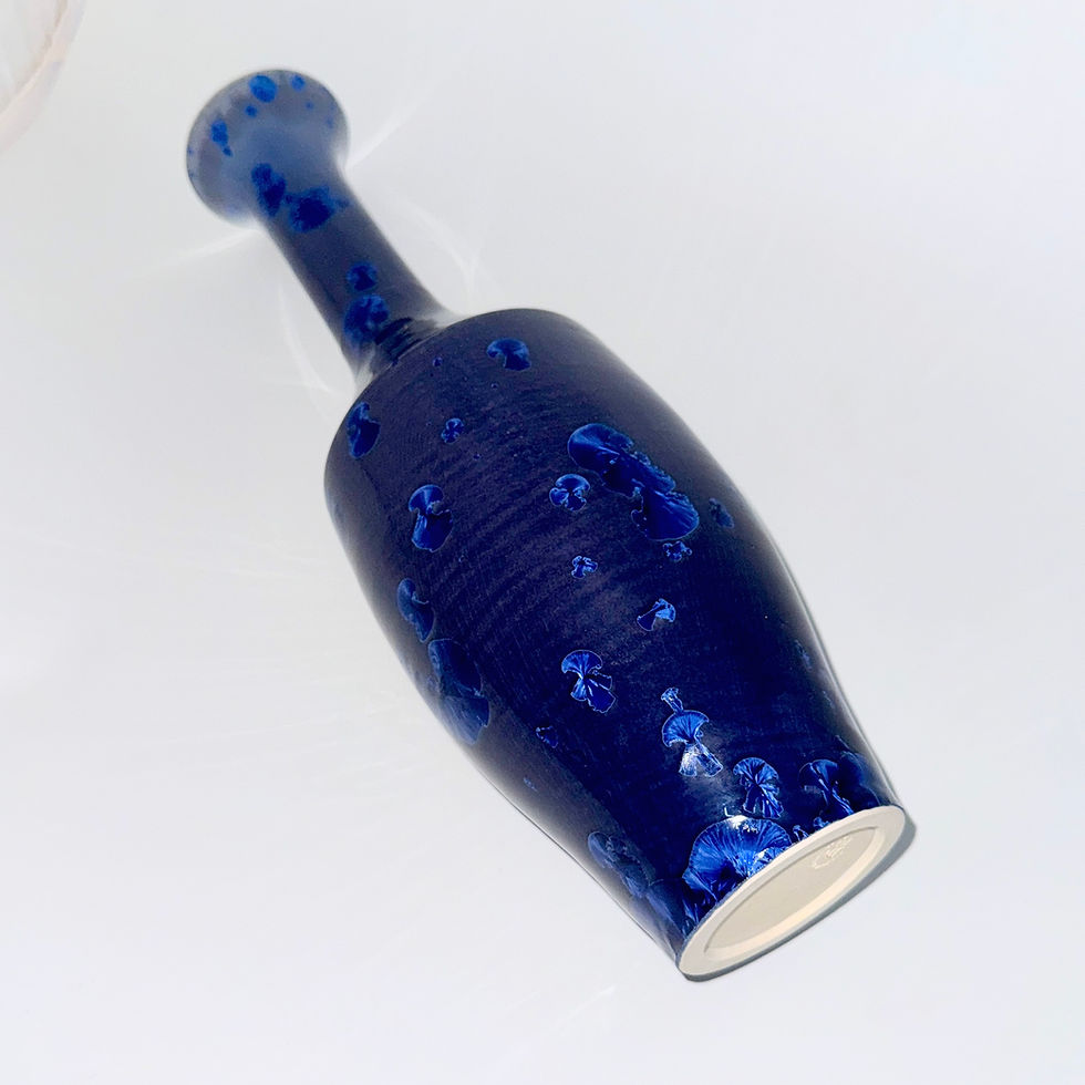 Thumbnail: Cobalt Blue Crystalline Vase