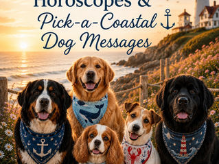 By the Sea: Today’s Astrology, Horoscopes & Pick-a-Coastal Dog Messages