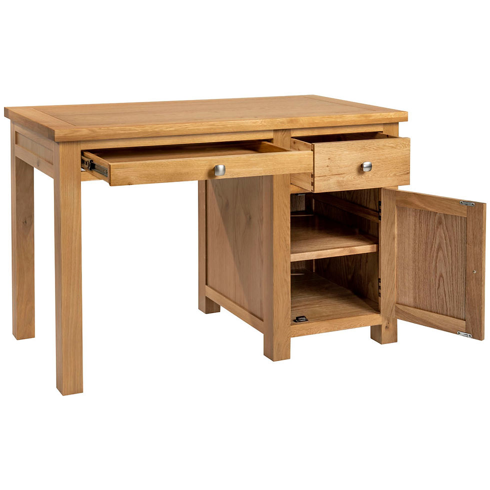 Thumbnail: Dawlish Warren Oak Single Pedestal Desk