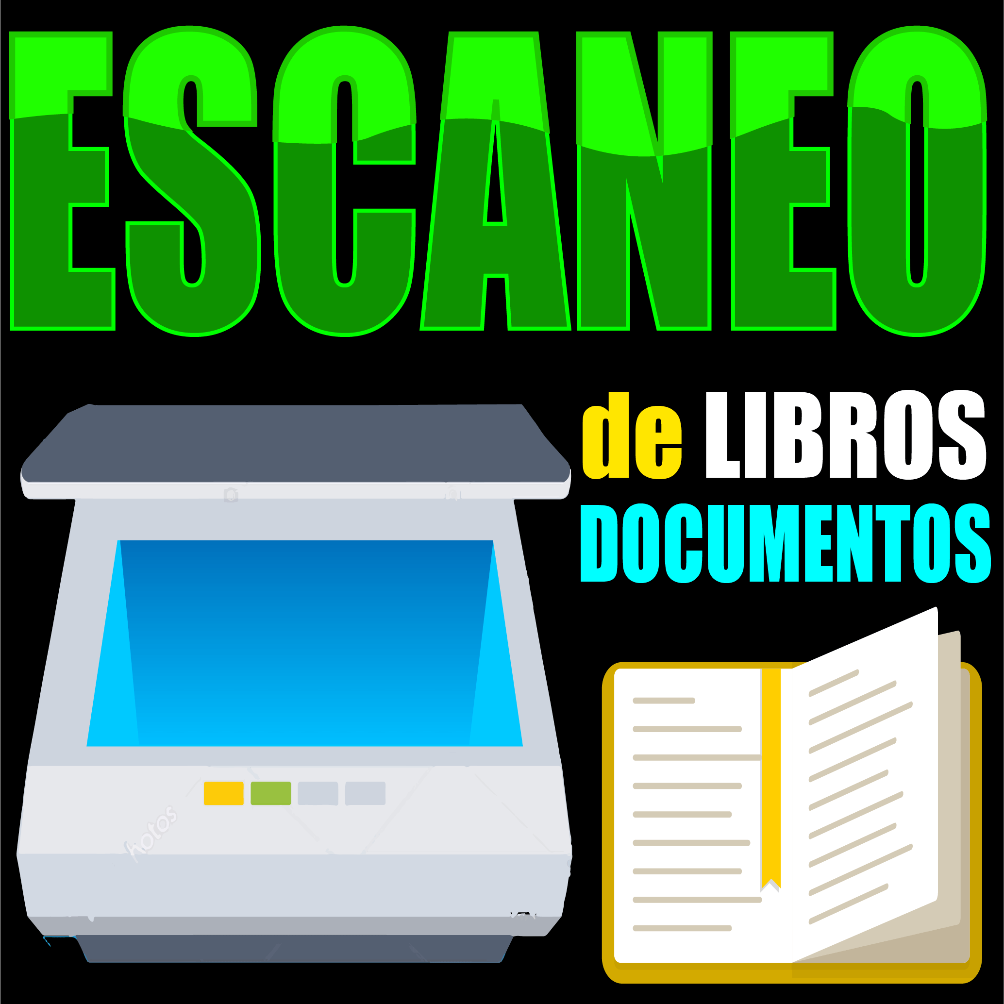 Escaneos de libros y documentos