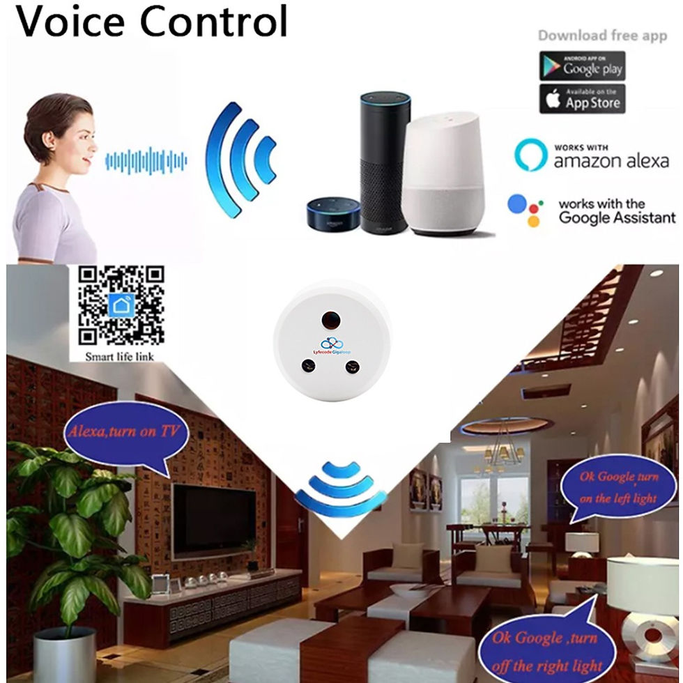 Thumbnail: Lyfecode Gigaloop- Smart Plug 10A, WiFi, Alexa Google Home Enabled
