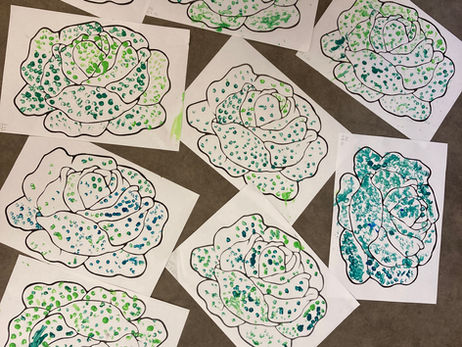 Peinture au coton tige