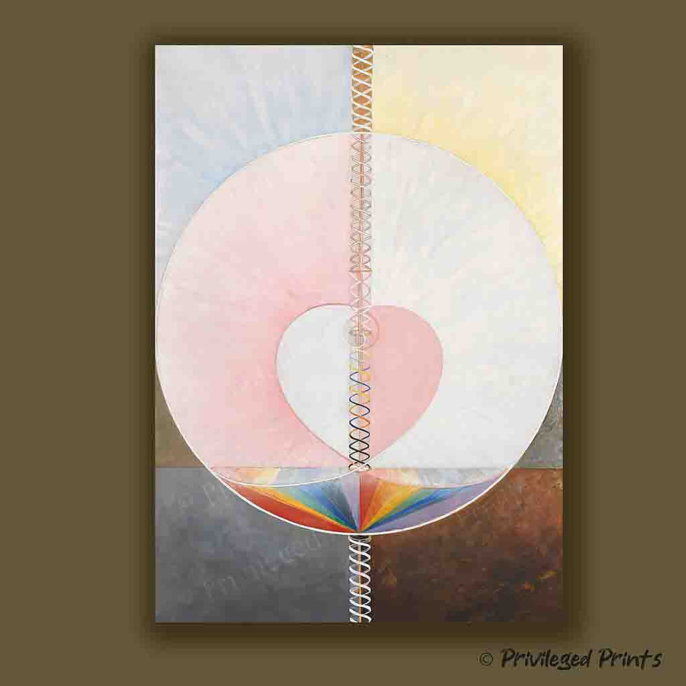 Hilma af Klint Dove No 1 peaceful pastel abstract spiritual art print