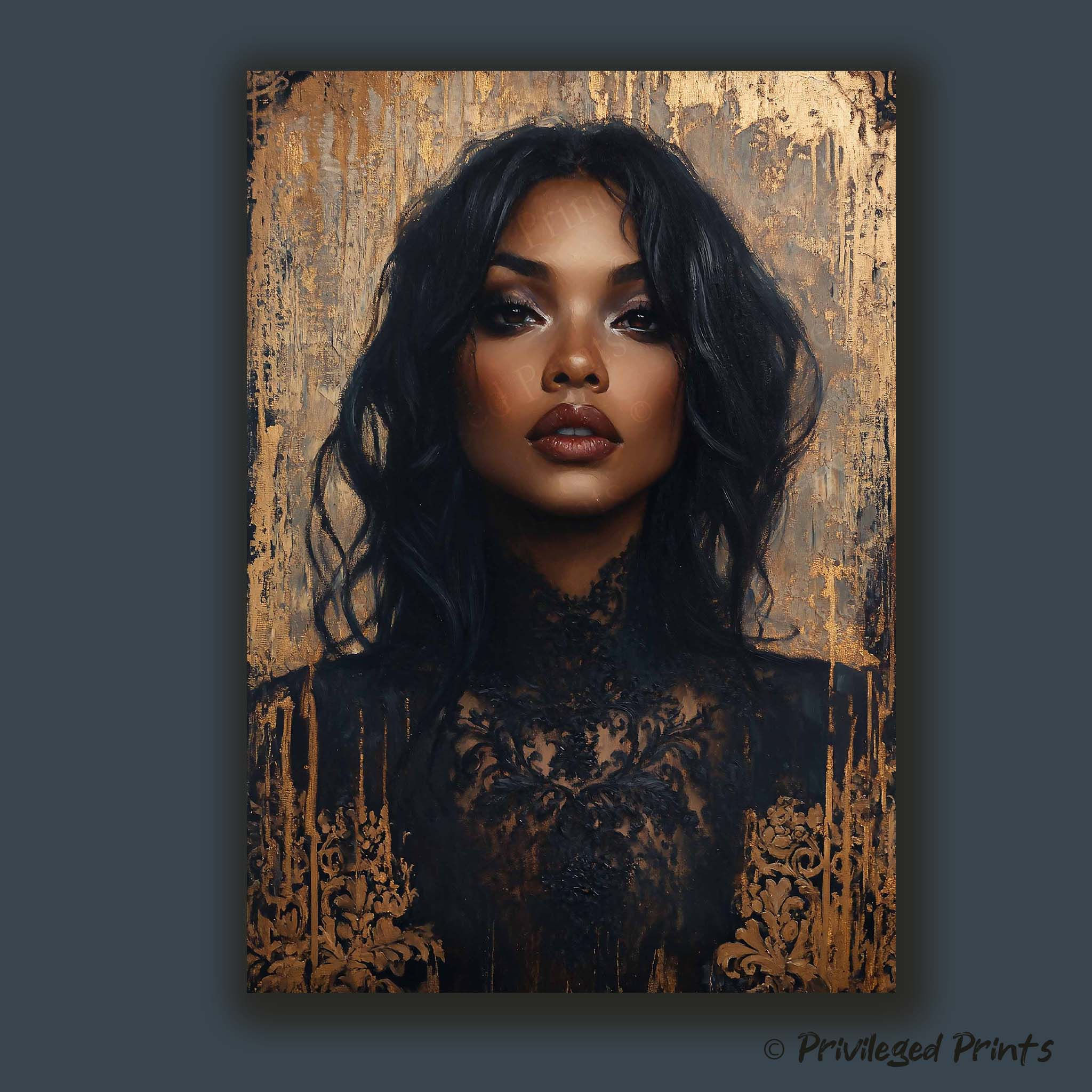 Black & Gold Portrait: no.1
