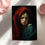 Thumbnail: An expressive vintage oil portrait of a woman in a green dress and red headscarf, against a dark and moody background, in a gothic style.