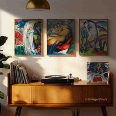 Franz Marc art prints German Expressionist animal art Der Blaue Reiter bold colorist wall art collection