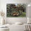 Thumbnail: Henri Rousseau Hungry Lion Throws Antelope art print. Post-Impressionist naive wildlife jungle predator dramatic wall art