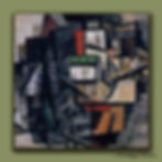 Kazimir Malevich Lady at the Trolley Stop cubist urban collage art print