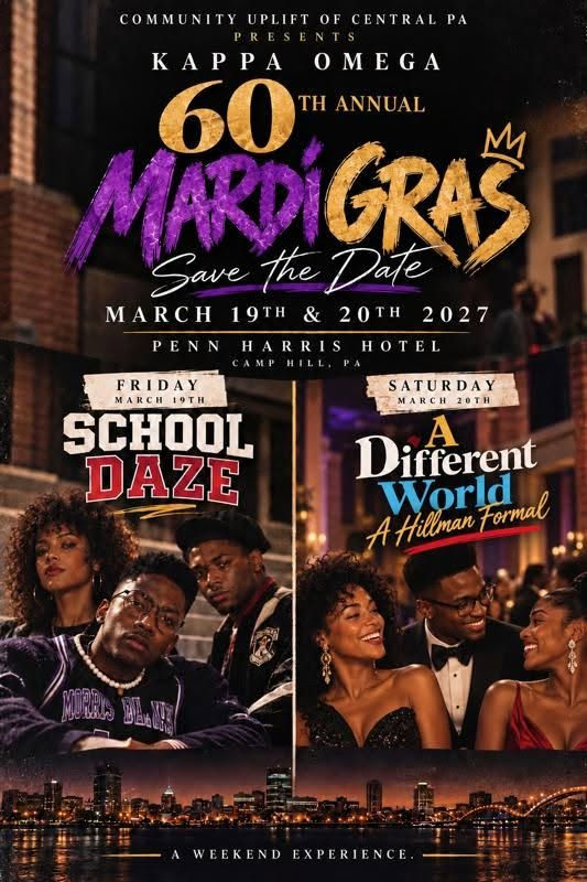 🎭 SAVE THE DATE — 60TH ANNUAL MARDI GRAS WEEKEND 🎭