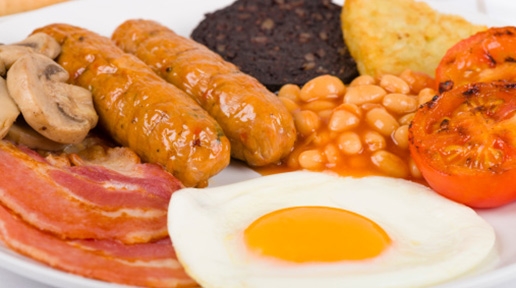 Arranged Food and Objects