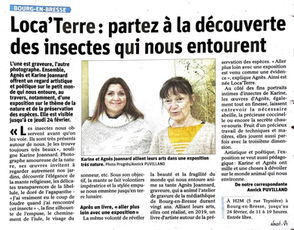 Article : Le Progrès de l'Ain            Exposition Loca'TERRE 