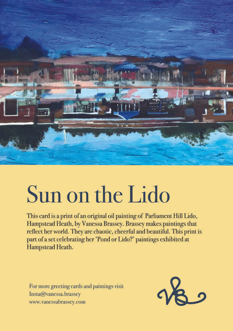 6 Greeting Cards | Variety Pack, Parliament Hill Lido, Hampstead Heath