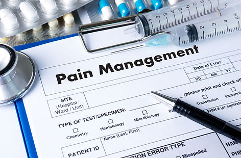 Pain Management Medical Concept doctor h