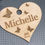 Thumbnail: Personalised wedding name place holder with butterlfy design