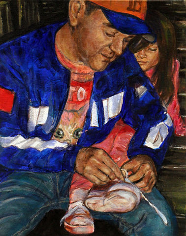 Helping Hands
Acrylic on canvas
9 inches x 12 inches