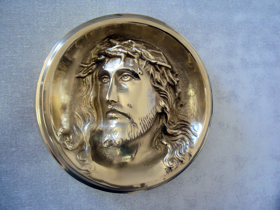 Medalhão face de Cristo c/ espinhos
