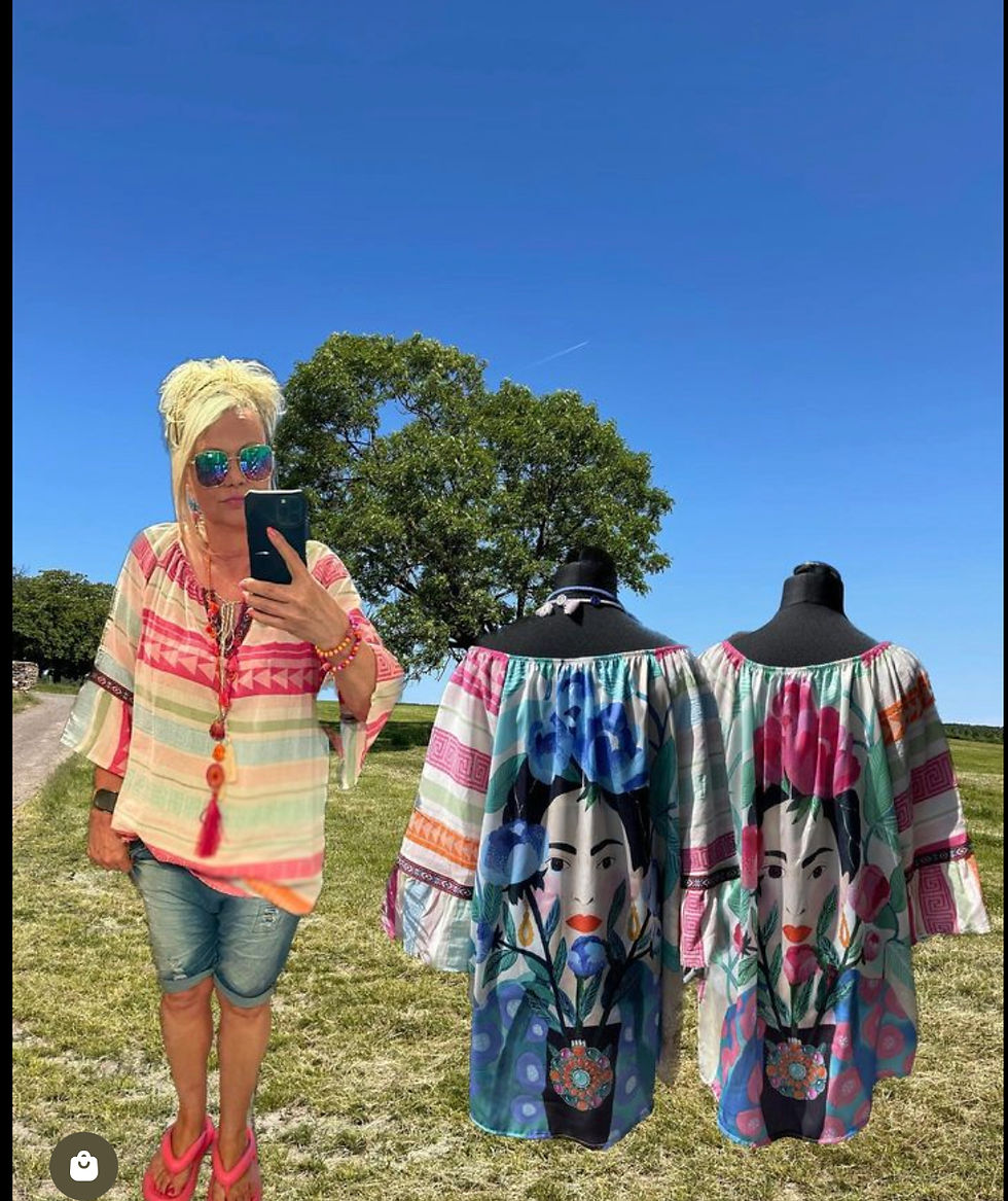 Ethno Look Tunika Kleid Modell „ so in Love with Flower Frida „