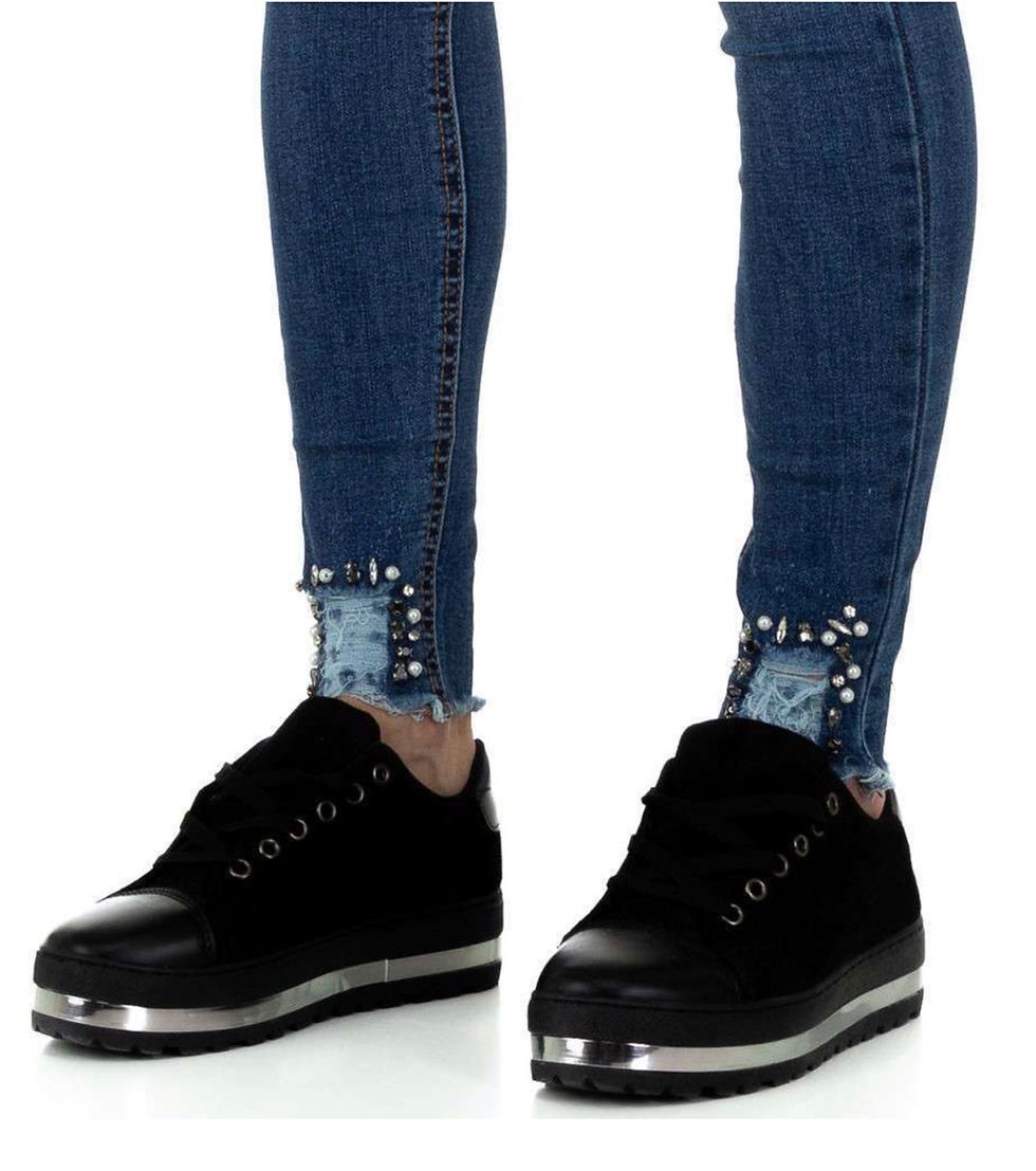 Miniaturbild: Coole High Waist Jeans destroyed  Modell „Laulia“