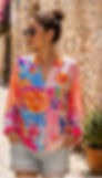 Miniaturbild: Boho-Style Viskosebluse "Summer Dreams" – Keep Going 