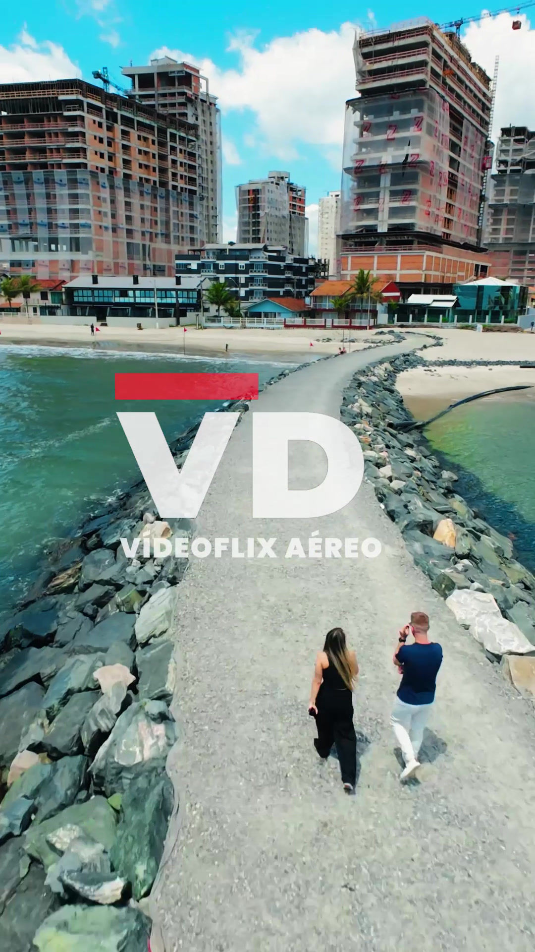 Reels editado Inauguração dos Molhes( melhores takes de drone)