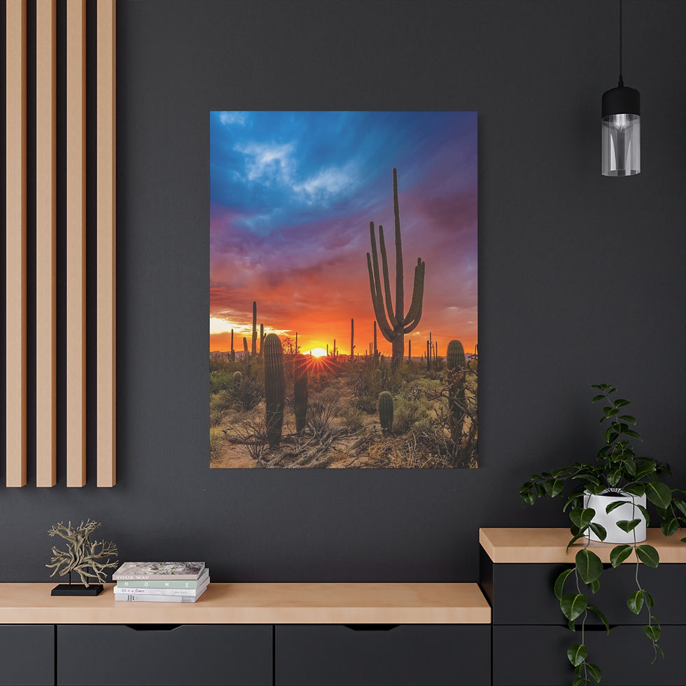 Thumbnail: Desert Sunset Canvas Print