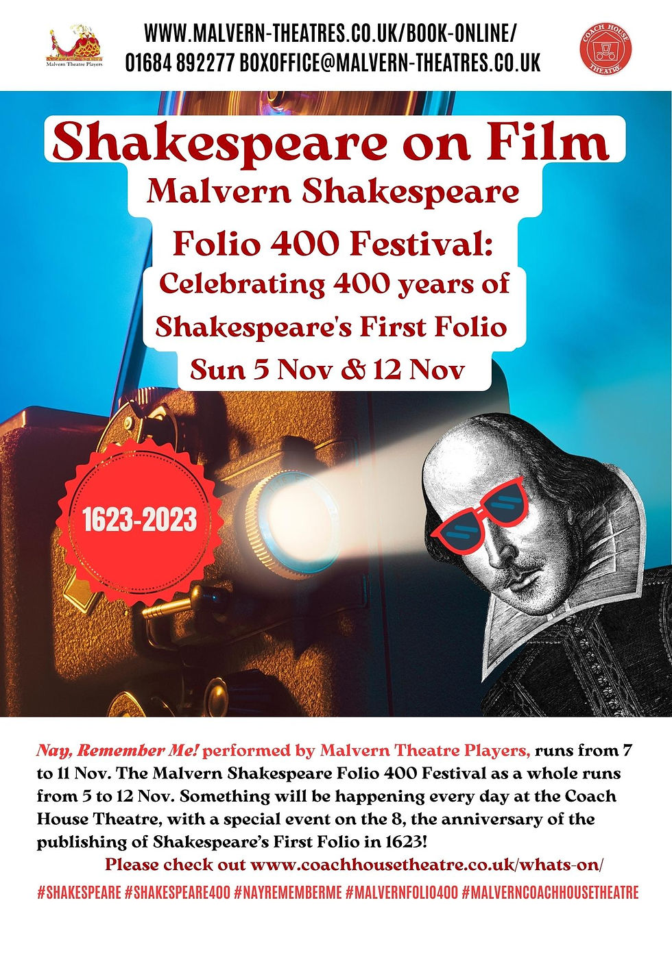 The Festival will open and close with two Shakespeare on Film Sundays (the 5th and the 12th of November). Hamlet (1948), Romeo and Juliet (1968), Richard III (1995) and Henry V (1989). Offering a rare chance to see these films projected onto the big screen.