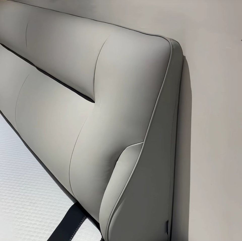 Thumbnail: Queen/King Bed - Upholstered Leather Headboard