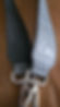 Authentic Fendi FF Embossed Grey Leather Bag Strap - Made in Italy