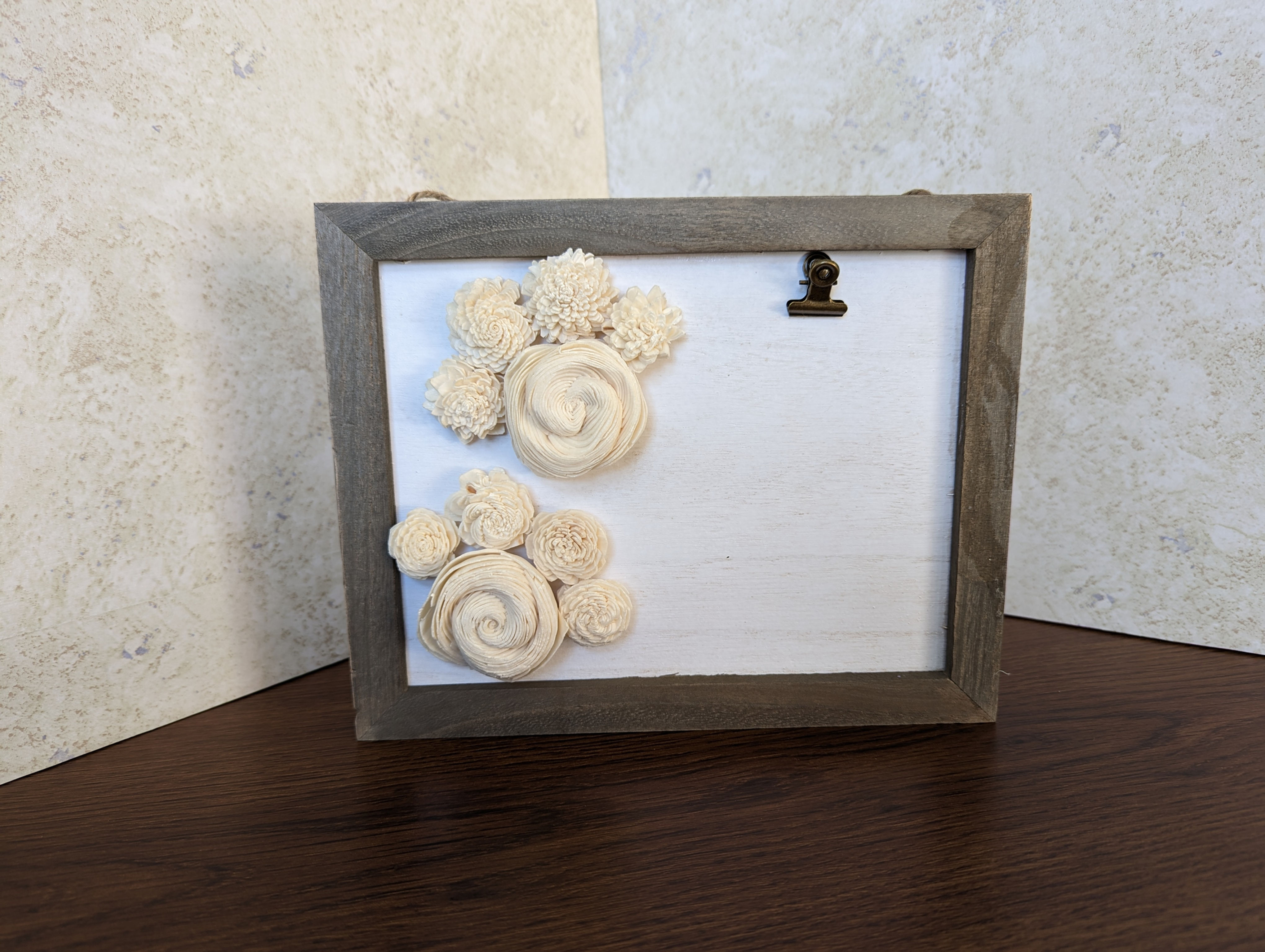 Double Paw Print Photo Clip Frame