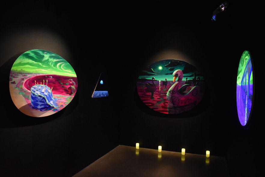 Climate change painting installation