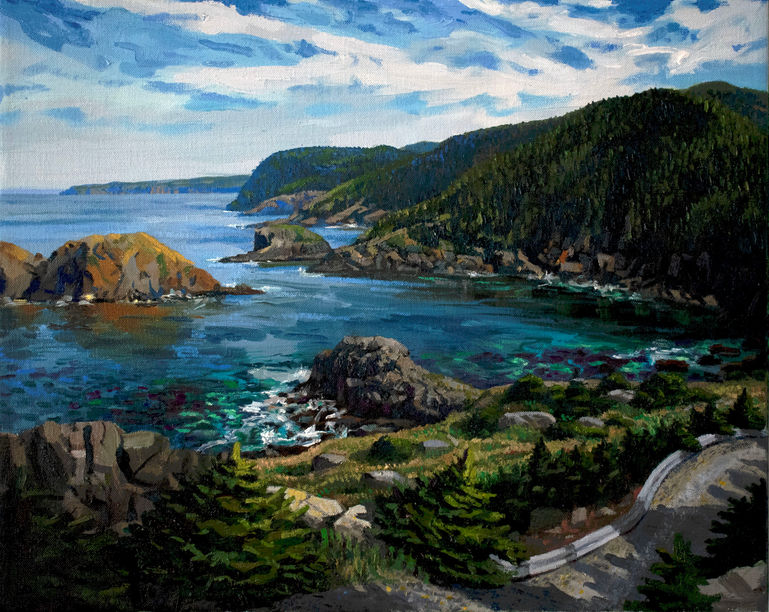 Newfoundland open view painting