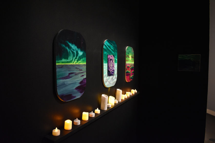 Climate change painting installation