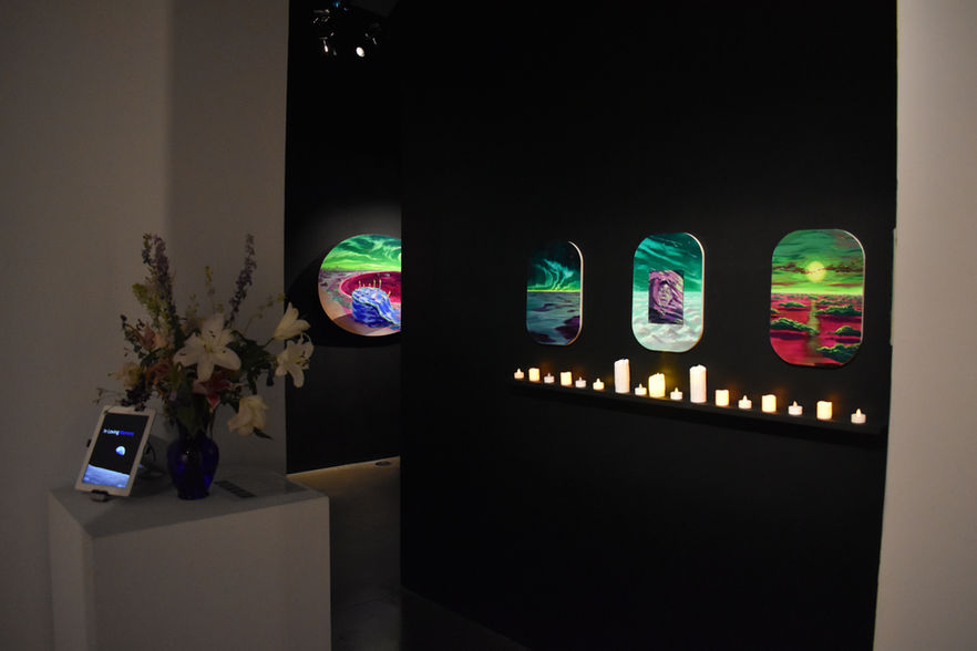 Climate change painting installation
