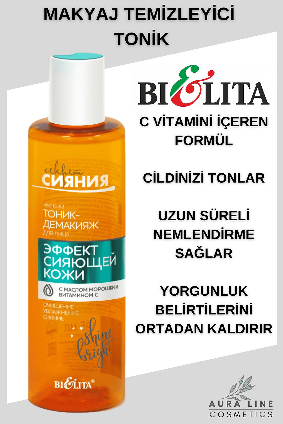 Secret of Shine - Cloudberry Yağı ve C Vitamini içeren Yüz İçin Tonik